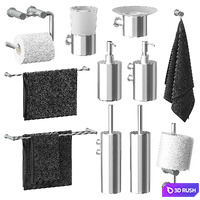 CISAL Xion bath accessories 3D Model Vray