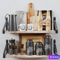 Kitchen Decorative set 053 3D Model Corona