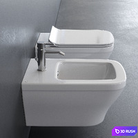 Noken Forma Wall-Hung WC 3D Model Vray, Corona