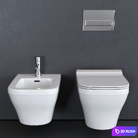 Noken Forma Wall-Hung WC 3D Model Vray, Corona
