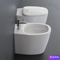 Ideal Standard Dea WC 3D Model Vray, Corona