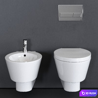 Scarabeo Ceramiche Wish Wall-Hung WC 3D Model Vray, Corona