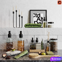 Decorative set for a bath_1 3D Model Corona