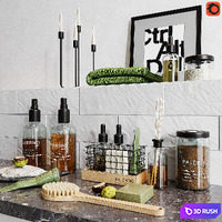 Decorative set for a bath_1 3D Model Corona