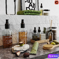 Decorative set for a bath_1 3D Model Corona