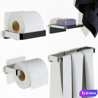 Dornbracht LULU decor set 3D Model Vray, Corona