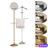 Devon &amp; Devon Single Bathroom Accessories 3D Model Corona