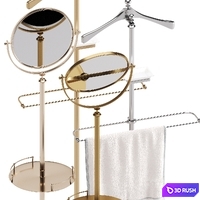 Devon &amp; Devon Single Bathroom Accessories 3D Model Corona