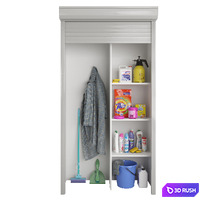 Household Cleaning Supplies Kit 01 3D Model Vray, Corona
