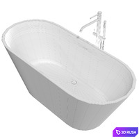 PAA Deco nudo bathtub 3D Model Corona