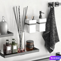 KES Bathroom accessories 4 3D Model Vray, Corona
