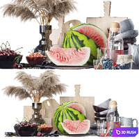 Decorative set for the kitchen 3 3D Model