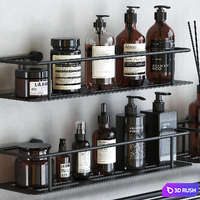General Hotel bathroom accessories 3 3D Model Vray, Corona