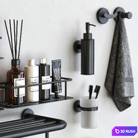 General Hotel bathroom accessories 3 3D Model Vray, Corona