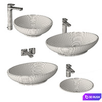 Villeroy &amp; Boch - Loop &amp; Friends Sink 3D Model Vray, Corona