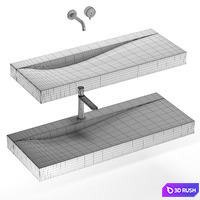 Wave by Falper 3D Model Corona