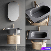 Ceramica Cielo Kyros Single Vanity Unit Set 2 3D Model Vray, Corona