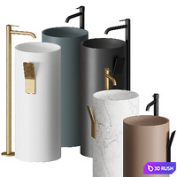 Inbani Giro Washbasin 3D Model Corona