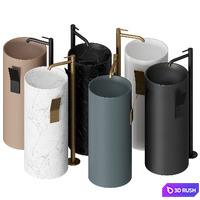 Inbani Giro Washbasin 3D Model Corona