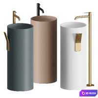 Inbani Giro Washbasin 3D Model Corona