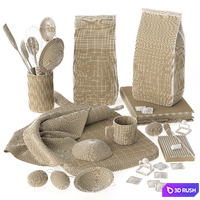 Kitchen Decorative Set - 09 3D Model Vray