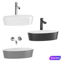 Omnires Siena Washbasin 2 3D Model Vray, Corona