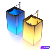 Antonio Lupi sink "ASTRO", mixer tap "BIKAPPA" 3D Model Corona