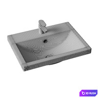 Washbasin Cersanit Como 60 3D Model Corona
