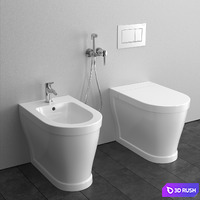 Cielo Opera Back to wall WC / Bidet 3D Model Vray, Corona
