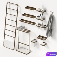 Bathroom Accessories MEMORY 3D Model Corona