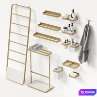 Bathroom Accessories MEMORY 3D Model Corona