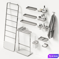 Bathroom Accessories MEMORY 3D Model Corona