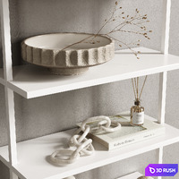Decor set 3D Model Vray, Corona