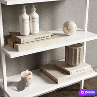 Decor set 3D Model Vray, Corona