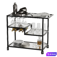 Drink Bar cart set 3 3D Model Vray, Corona