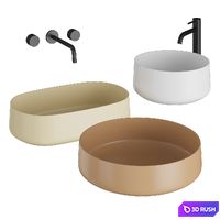 COGNAC ROUND Artceram Set | Sink overhead 3D Model Corona