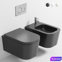 Galassia Meg11 Pro Wall Hung Wc 3D Model Corona