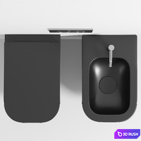 Galassia Meg11 Pro Wall Hung Wc 3D Model Corona