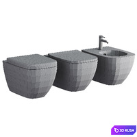 Vitra Shift miska wc wisząca rim-ex bezrantowa 54×36 cm biała 7742B003-0075 3D Model Corona