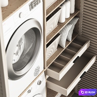 Laundry Rooms Vol 02 3D Model Corona