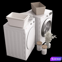Laundry Rooms Vol 02 3D Model Corona