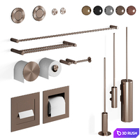 CEA bathroom set 3D Model Vray, Corona