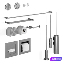 CEA bathroom set 3D Model Vray, Corona