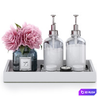 Decorative set 01 3D Model Vray, Corona