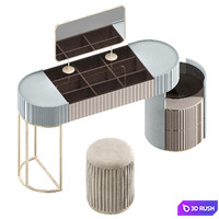 Dressing table fashion design color 3D Model Corona