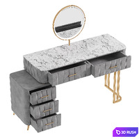 Meja Rias Nordic Vanity Mirror Table 3D Model Corona