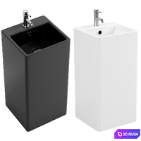 Washbasin SantiLine SL-4005MB 3D Model Corona