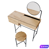 Composed Vanity, Stool II by Ladies and Gentlemen Studio 3D Model Corona