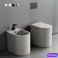 Ceramica Flaminia Astra WC 3D Model Vray, Corona