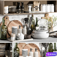 Kitchen Accessories 20 3D Model Vray, Corona